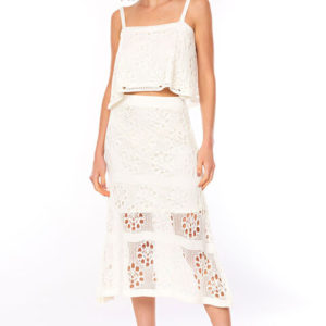 saia midi trico off white all is love