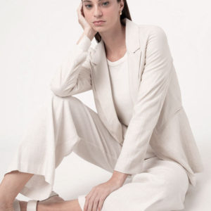 blazer de linho com bolso off